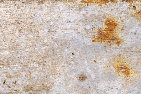 old dirty aluminum sheet with visible details. texturaの写真素材