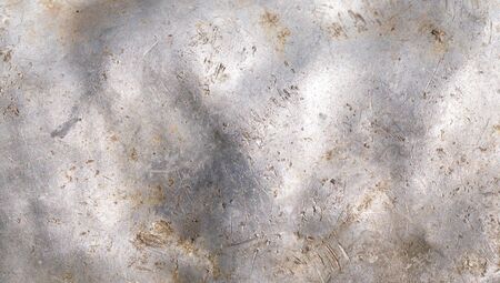 old crumpled aluminum sheet. texture or backgroundの写真素材