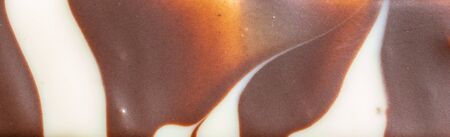 white and brown chocolate. texture or backgroundの写真素材