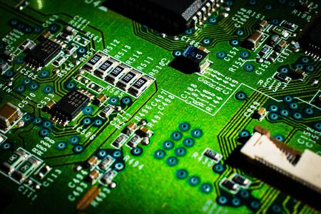 Modern Circuit Board Background Banner. texture or background