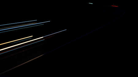 lights of cars with night