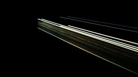 lights of cars with nightの写真素材
