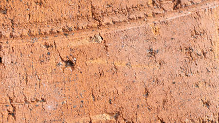 red brick with visible detailsの写真素材