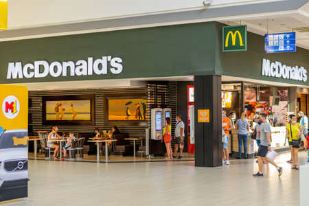 Czeladz, Poland -31.07.2020- Mcdonald's restaurant in Czeladzのeditorial素材