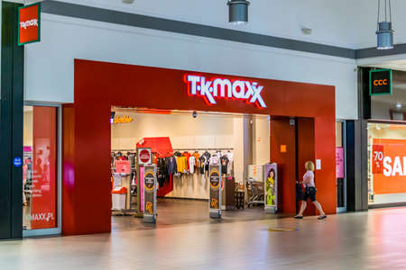 Czeladz, Poland -31.07.2020- tk maxx clothing stores in Czeladzのeditorial素材