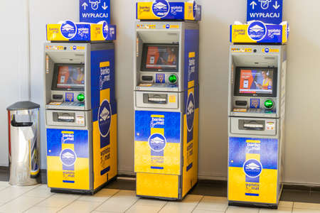Czeladz, Poland -31.07.2020-Euronet ATMs in Czeladzのeditorial素材