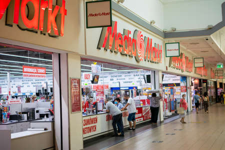 Czeladz, Poland -31.07.2020-Mediamarkt store in Czeladzのeditorial素材