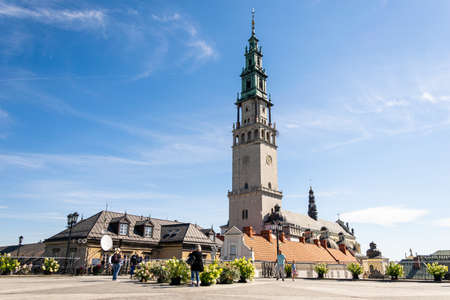 The Jasna Gora monastery in Czestochowa city, Polandの写真素材