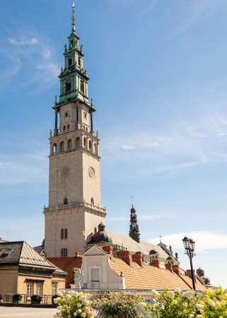 The Jasna Gora monastery in Czestochowa city, Polandの写真素材