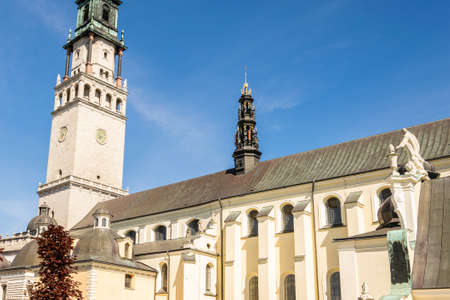 The Jasna Gora monastery in Czestochowa city, Polandの写真素材