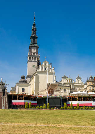 Czestochowa, Poland - 02.08.2020 -The Jasna Gora monastery in Czestochowa city, Polandのeditorial素材