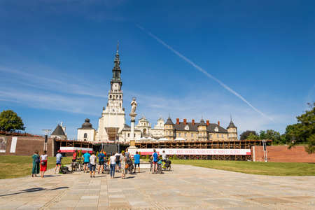 Czestochowa, Poland - 02.08.2020 -The Jasna Gora monastery in Czestochowa city, Polandのeditorial素材