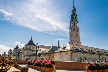 Czestochowa, Poland - 02.08.2020 -The Jasna Gora monastery in Czestochowa city, Polandのeditorial素材