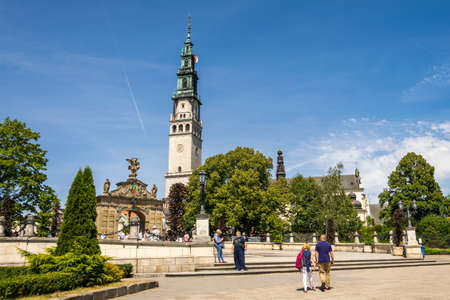 Czestochowa, Poland - 02.08.2020 -The Jasna Gora monastery in Czestochowa city, Polandのeditorial素材