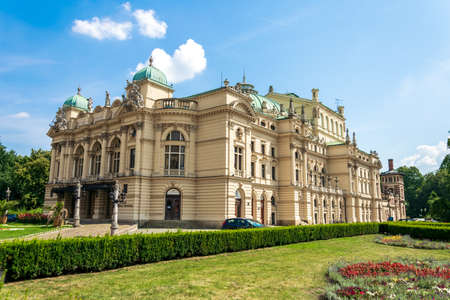 Krakow, Poland - 09/08/2020 - Juliusz SÅowacki Theater in Krakowのeditorial素材