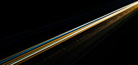lights of cars with nightの写真素材