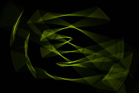 Abstract colorful lines on black backgroundの写真素材