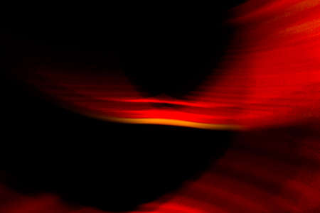 Abstract colorful lines on black backgroundの写真素材