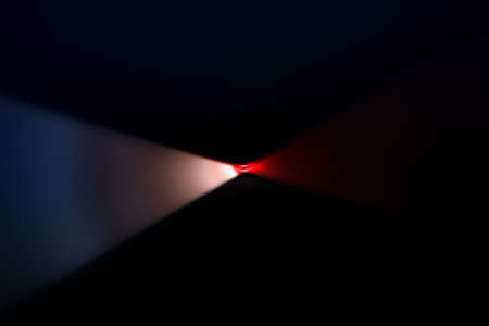 Abstract colorful lines on black background