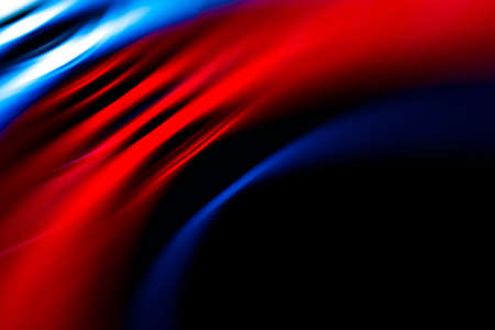 Abstract colorful lines on black backgroundの写真素材