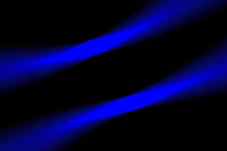 abstract blue lines over black backgroundの写真素材
