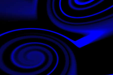 abstract blue lines over black backgroundの写真素材