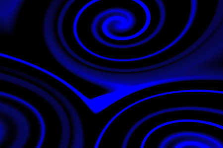 abstract blue lines over black backgroundの写真素材