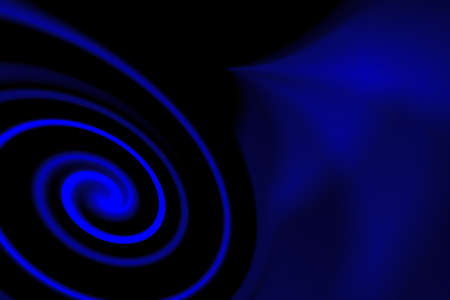 abstract blue lines over black backgroundの写真素材