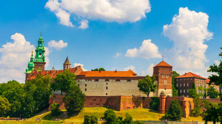 Krakow, Poland - 08/08/2020 - The Wawel Royal Castle in Krakowのeditorial素材
