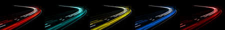 lights of cars with night