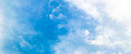 white clouds in the blue sky, background