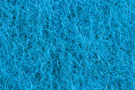 artificial blue twisted fibers with visible detailsの写真素材