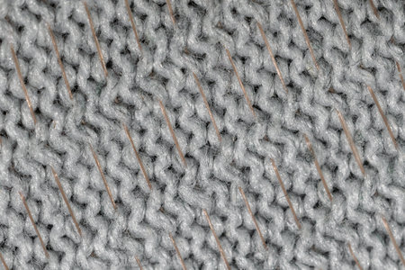 macro photo of gray cotton material. background or textura