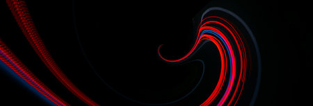 lights of cars with night. long exposure