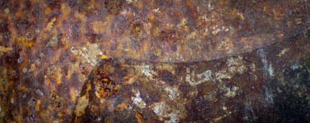 old brown rusty metal sheet. background or texturaの写真素材