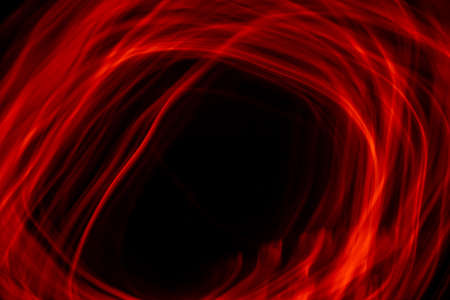 red luminous lines on a black background