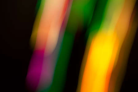 abstract colorful lines on a black backgroundの写真素材