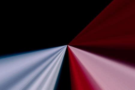 abstract red and blue lines on a black backgroundの写真素材