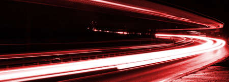 lights of cars with night. long exposureの写真素材