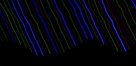 colored lines on a black background.texturaの写真素材