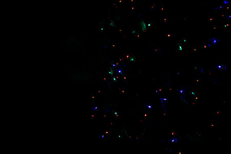 abstract background with lights, abstract Christmas lightsの写真素材