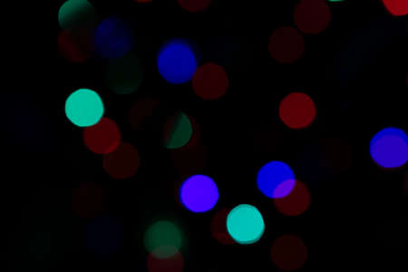 abstract background with lights, abstract Christmas lightsの写真素材