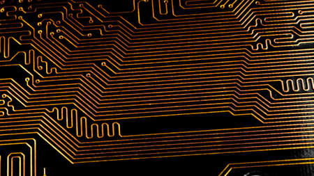 Electronic circuit board abstract background. computer hardware.の写真素材