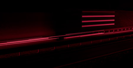 lights of cars at night. long exposureの写真素材