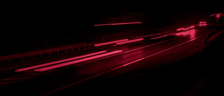 lights of cars at night. long exposure