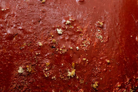 old wall painted red color. background or texturaの写真素材