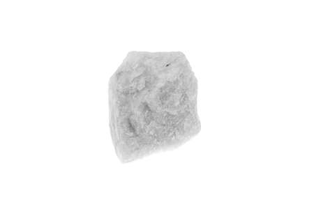 quartz stone on a white isolated backgroundの写真素材