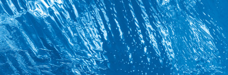 blue crinkle foil with visible details. background