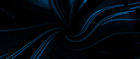 blue car lights at night. long exposure