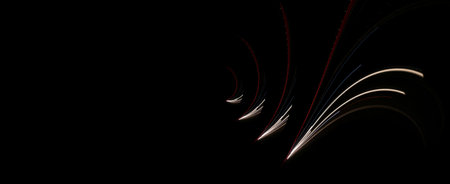 lights of cars with night. long exposureの写真素材